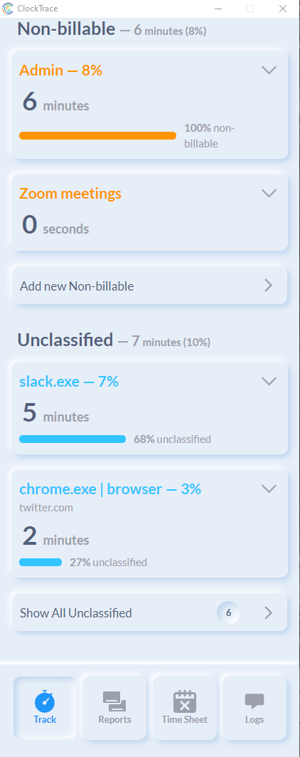 ClockTrace Interface