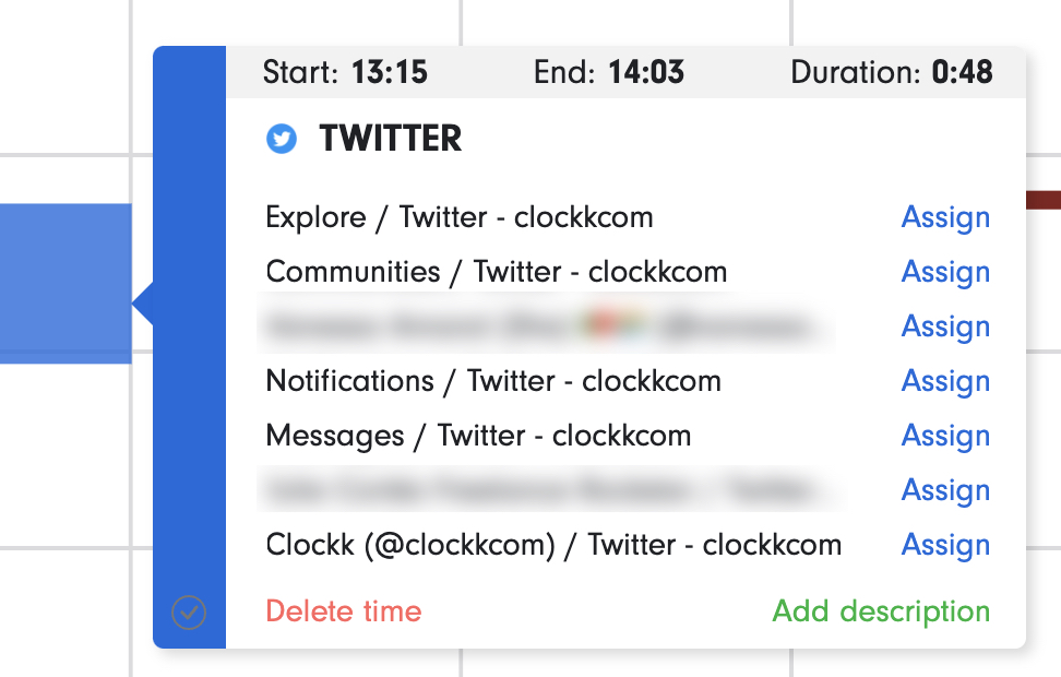 Clockk’s automated tracking of Twitter:@clockkcom