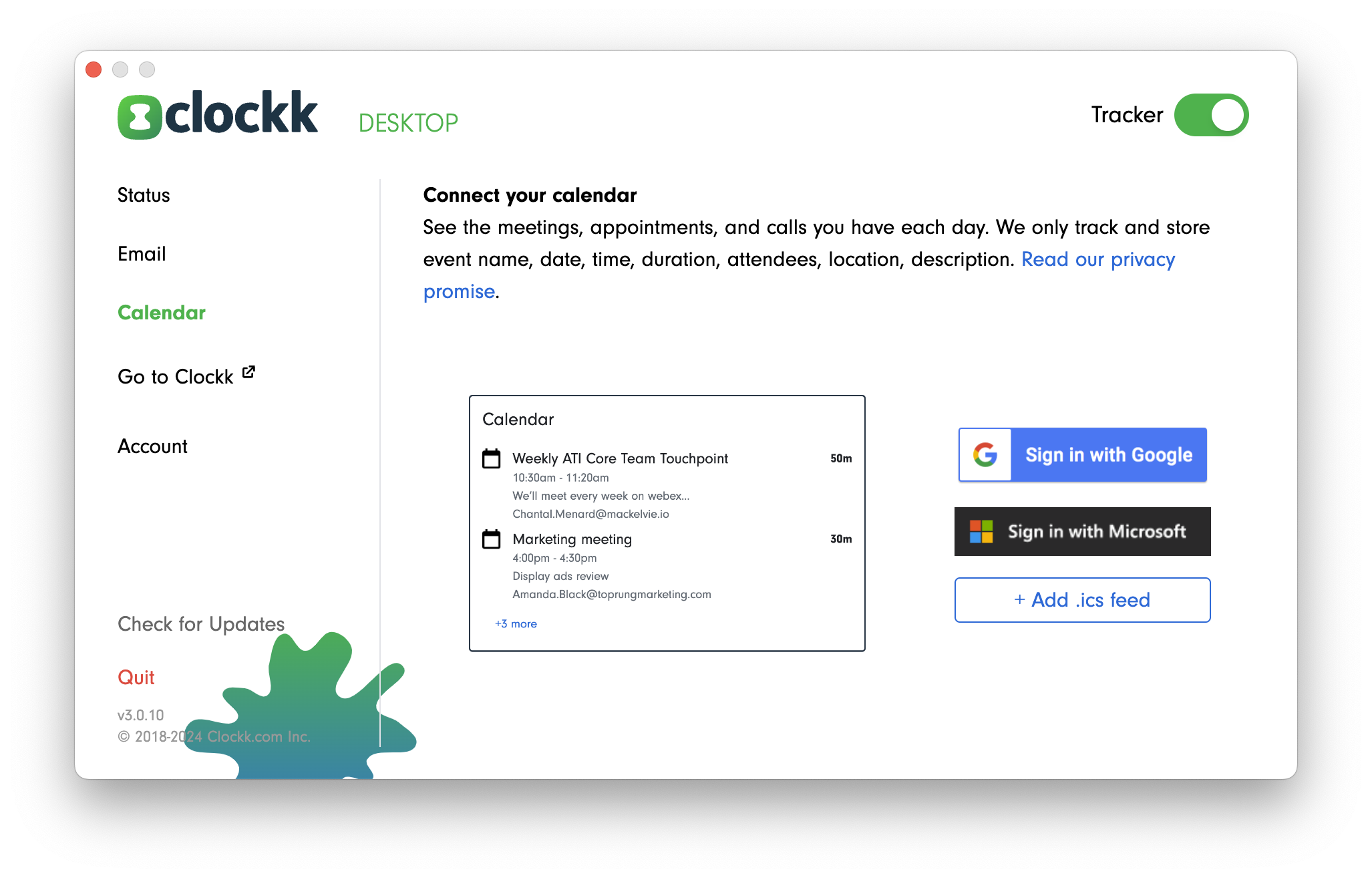 Adding Your Calendar To Clockk Clockk
