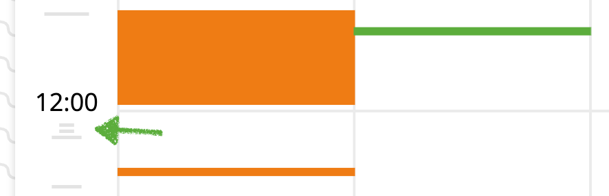 Showing left-hand side web activity in the Clockk activity view